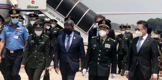 ঢাকা সফরে চীনের প্রতিরক্ষামন্ত্রী